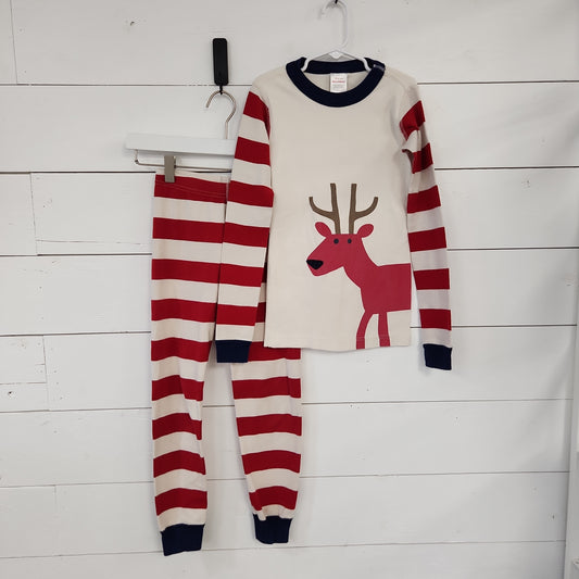 Size 180 (8) | Hanna Andersson Deer Pajama Set | Secondhand