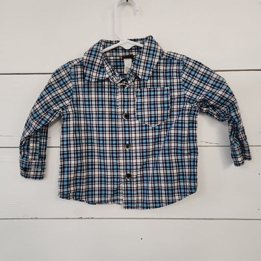 Size 9-12m | Tea Collection Button Down | Secondhand