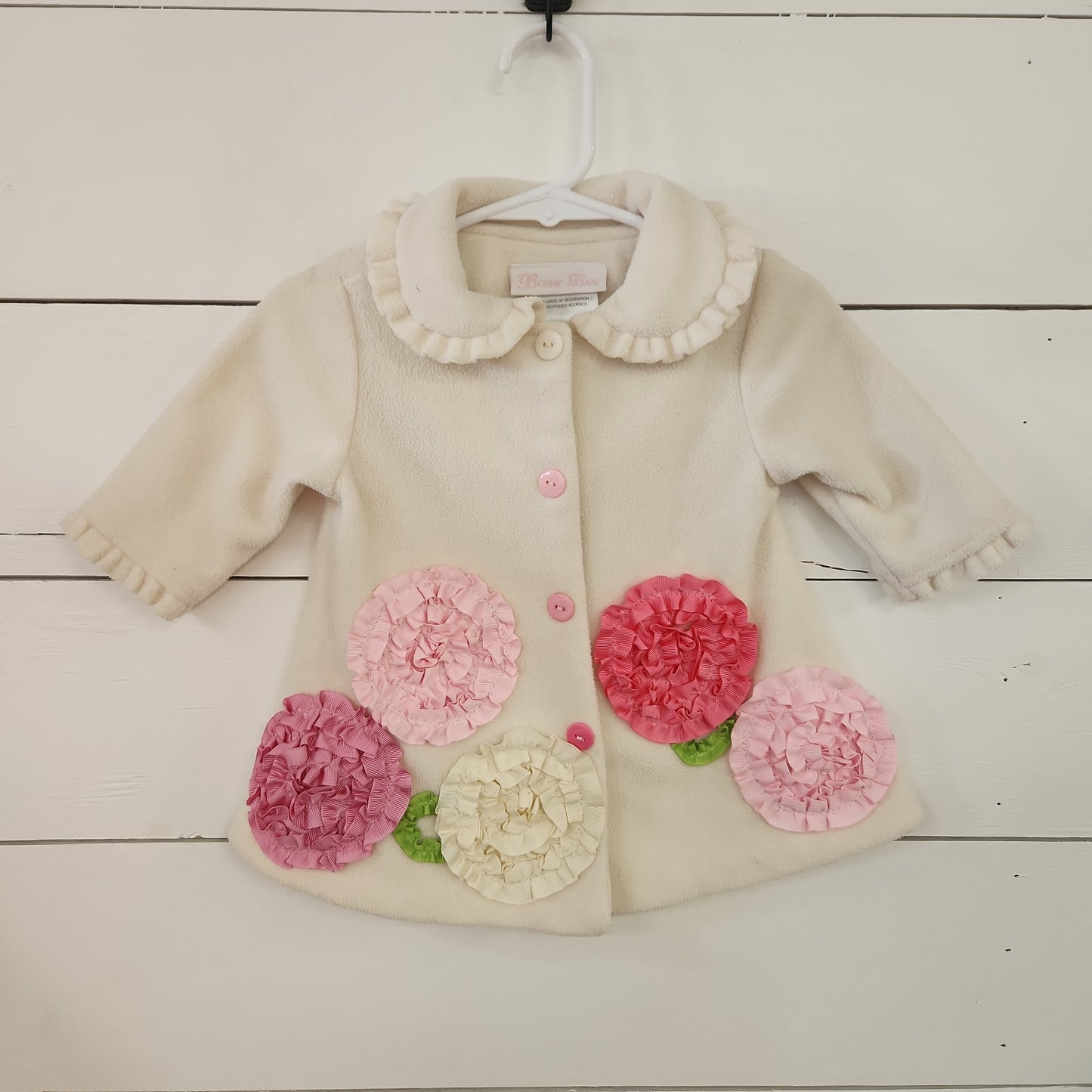 Size 0-3m | Bonnie Baby Fleece Dress Coat | Secondhand