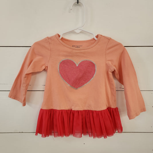 Size 12m | First Impressions Heart Shirt | Secondhand