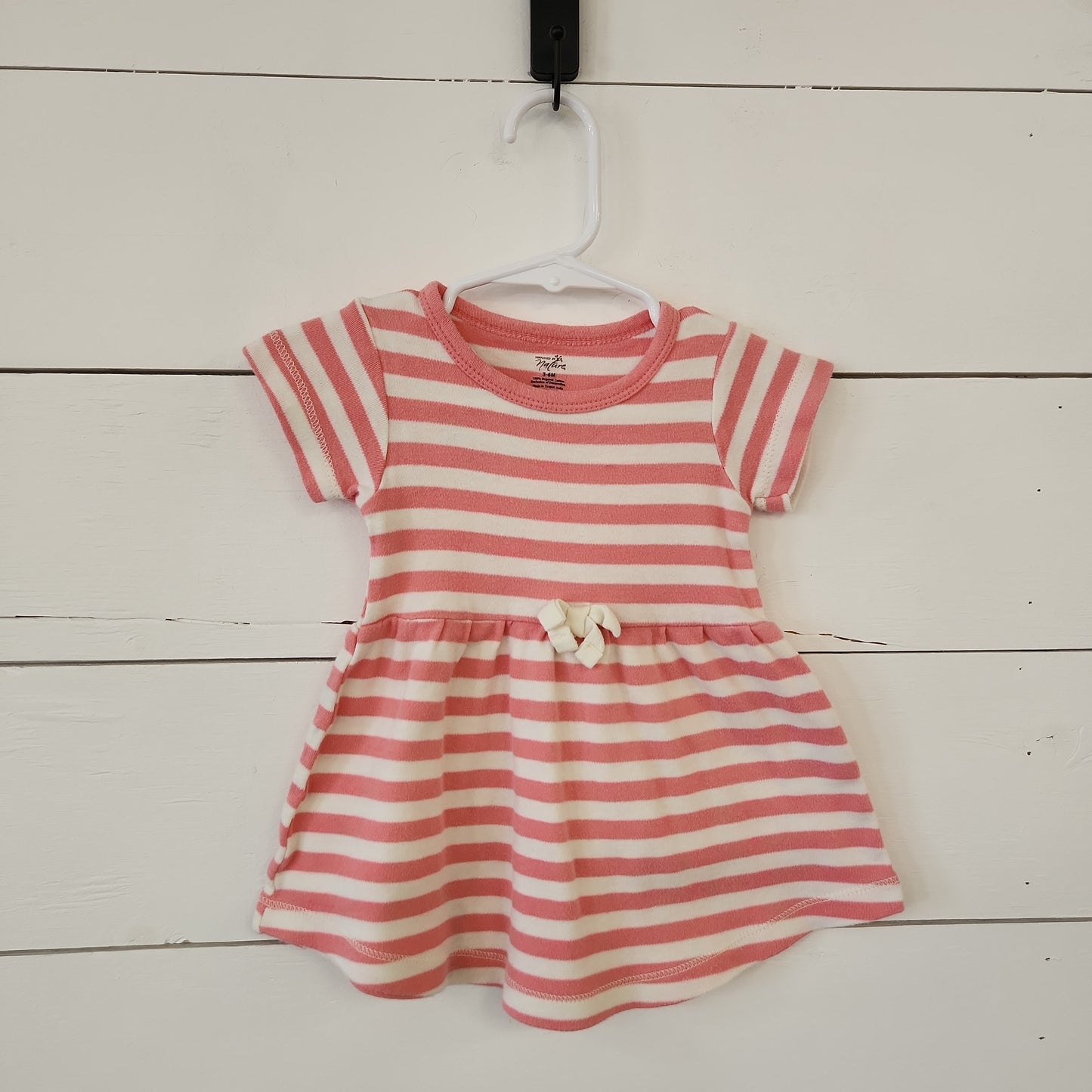 Size 3-6m | Touched by Nature Pink Striped Dress | Secondhand