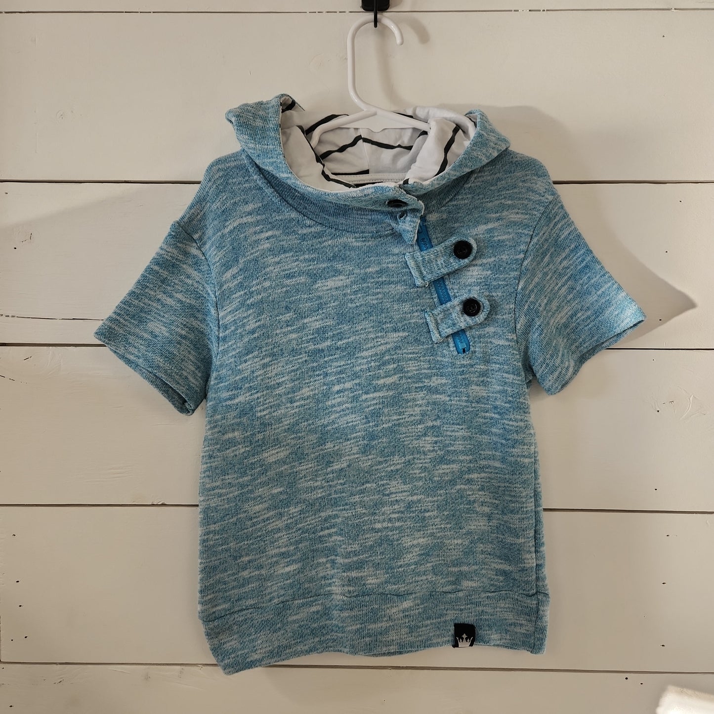 Size 5 | Littlest Prince Couture Hooded Shirt | Secondhand