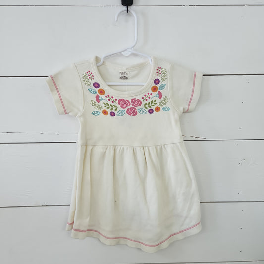 Size 9-12m | Touched by Nature White Floral Dress | Secondhand