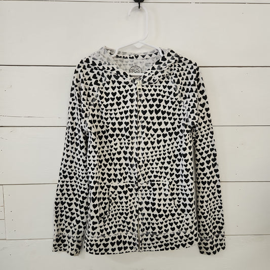 Size 7-8 | So Heart Print Hoodie | Secondhand