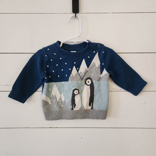 Size 6-12m | Baby Gap Penguin Sweater
