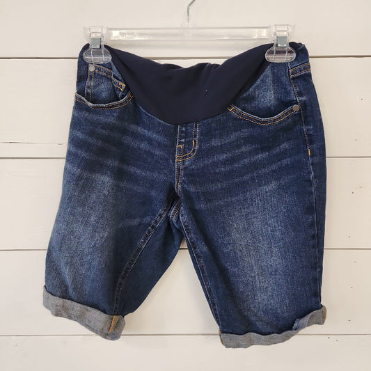 Size S | Indigo Blue Maternity Shorts