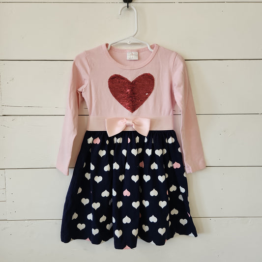 Size 3-4 | Sequin Heart Dress