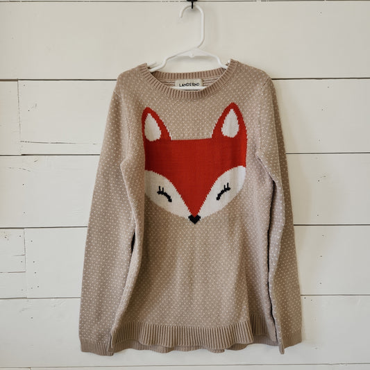 Size M (10-12) | Lands' End Fox Sweater