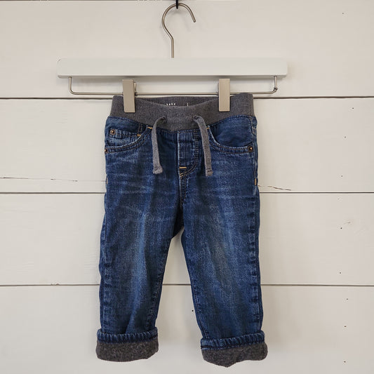 Size 12-18m | Gap Fleece Lined Jeans