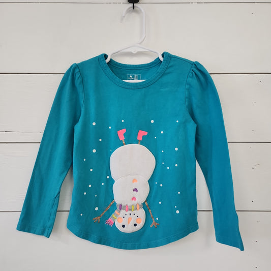 Size 5 | Gap Snowman Longsleeve Shirt