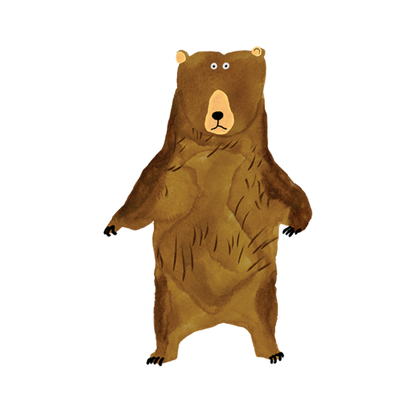 Tattly - Bear Stare Tattoo Pair