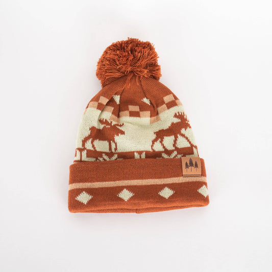 The Montana Scene - Moose Kids Beanie - Brown