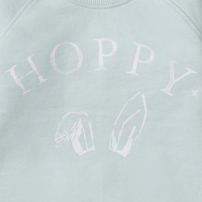 Hoppy Cotton Sweatshirt by Burt`s Bees | Blue