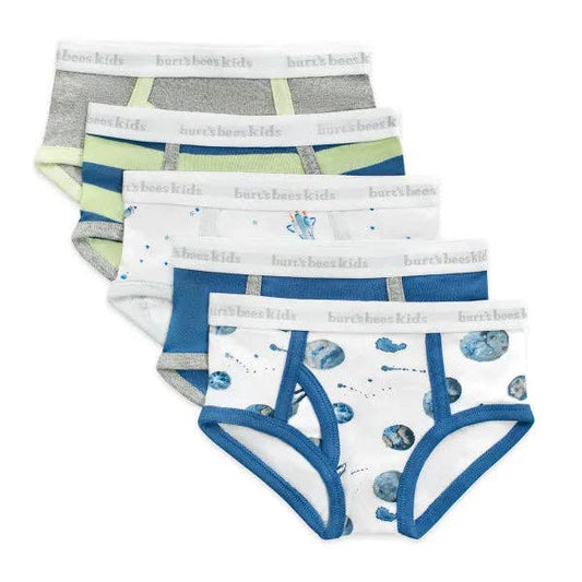 Boys Underwear Set | Burt's Bees Baby | Little Planets & Space Shuttles