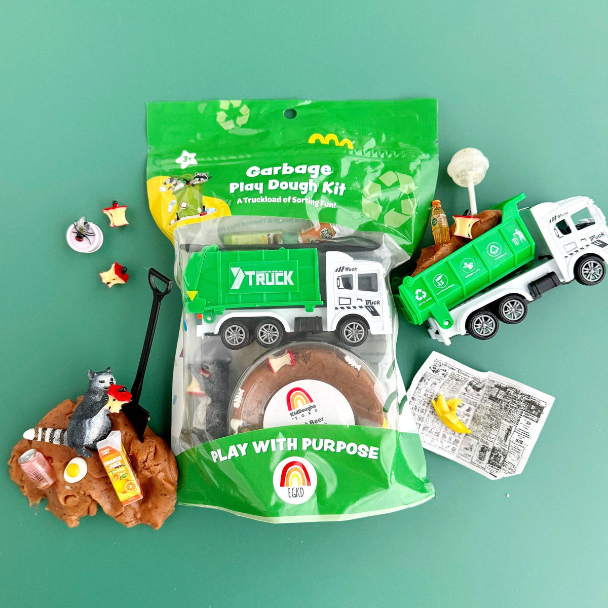 Earth Grown KidDoughs (KidDoughs by EGKD) - Garbage KidDough Play Kit