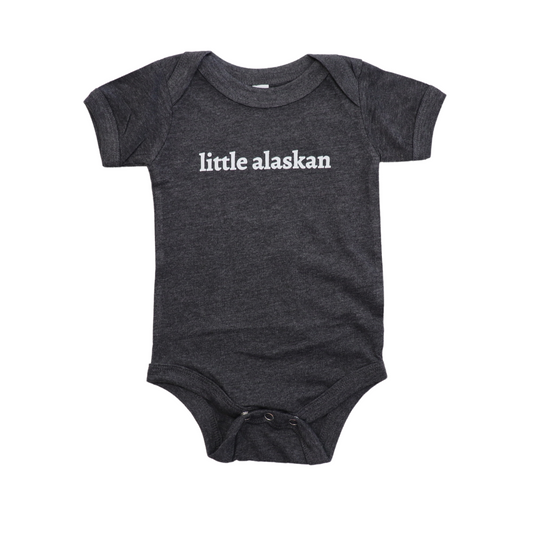 Baby Little Alaskan Bodysuit | Charcoal