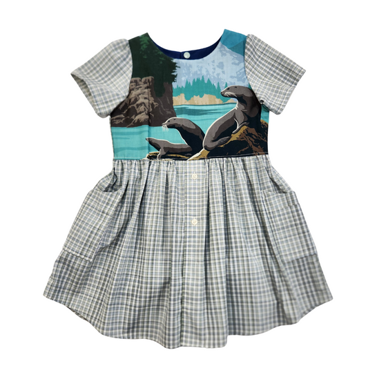 Size 5/6 | Short Sleeve Upcycled Dress by Briar&Boone
