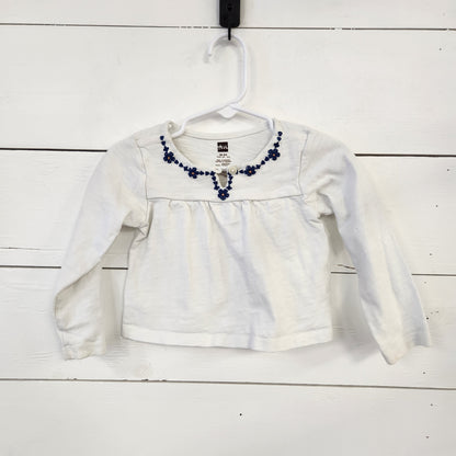 Size 18-24m | Tea Embroidered Shirt | Secondhand