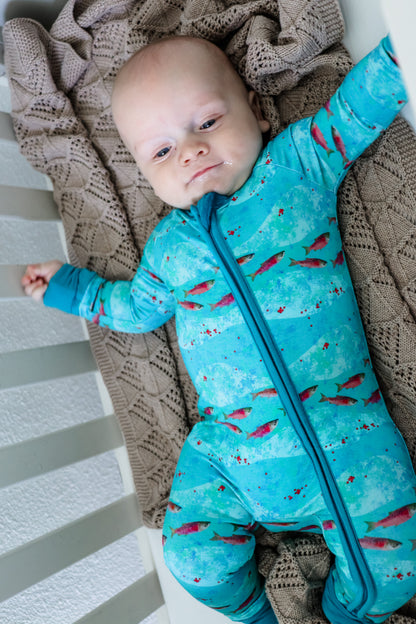 Zippered Romper by Little Alaskan | Kenai River Red