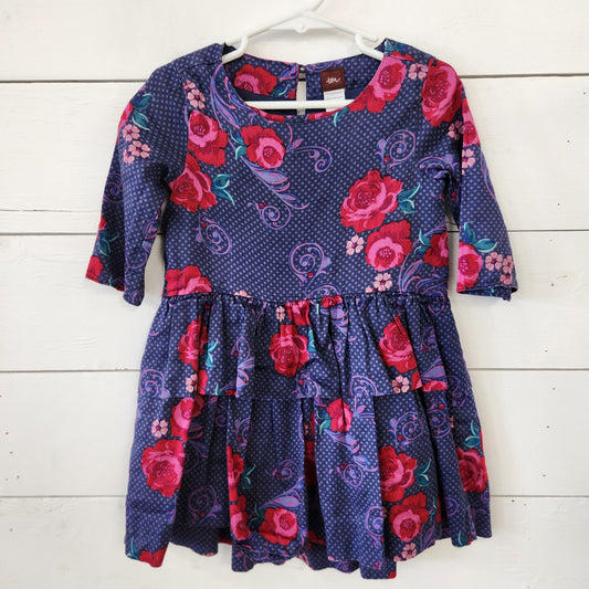 Size 3t | Tea Cotton Ruffle Dress