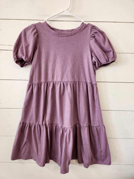 Size 10 | Lands End Layered Dress-Purple Sparkle