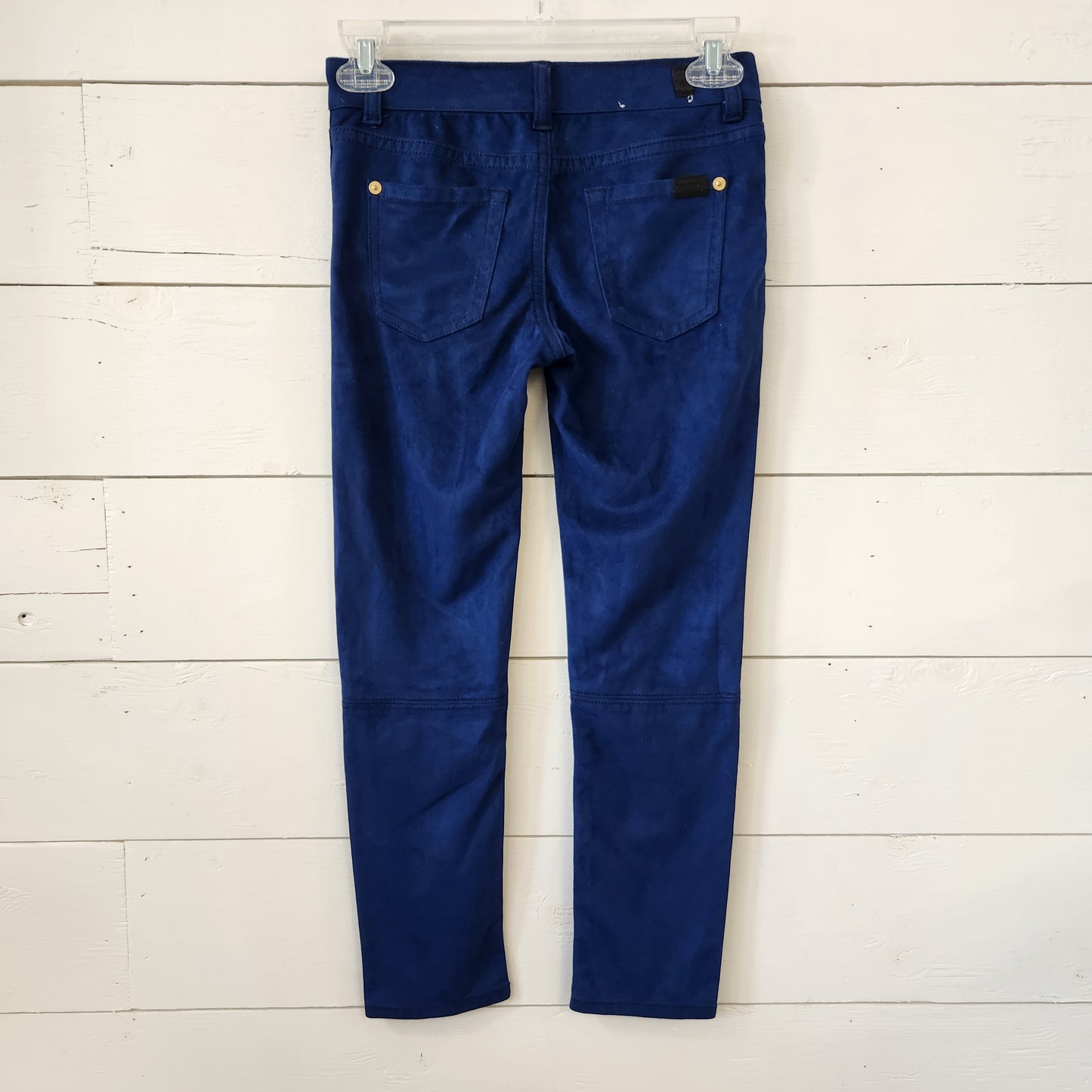 Size 8 | For All Mankind Blue Velvet Pants