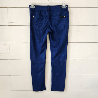 Size 8 | For All Mankind Blue Velvet Pants