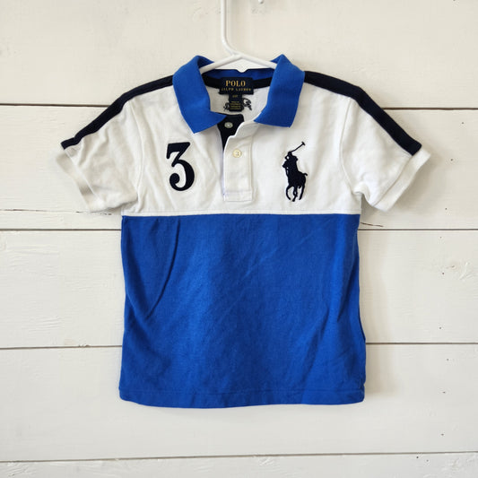 Size 3t | POLO Blue Blue and White Polo