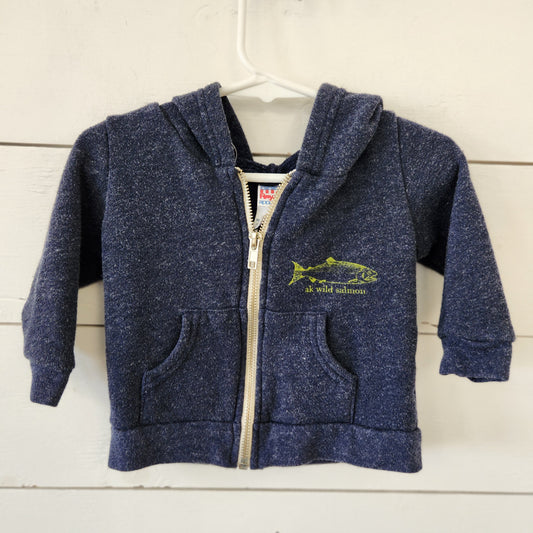 12-18m | AK Wild Salmon Zippered Hoodie