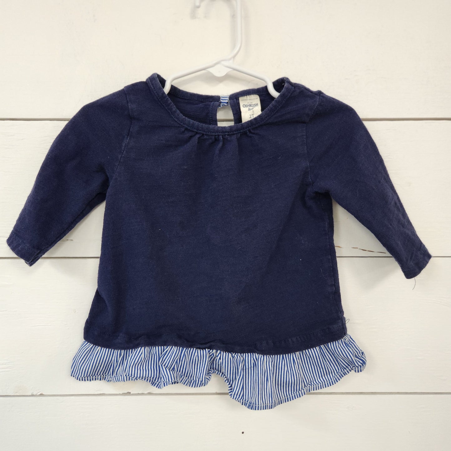 Size 2t | Oshkosh Ruffle Bottom Shirt