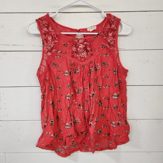 Size Large | Mason & Belle Tank Top Lace Shirt