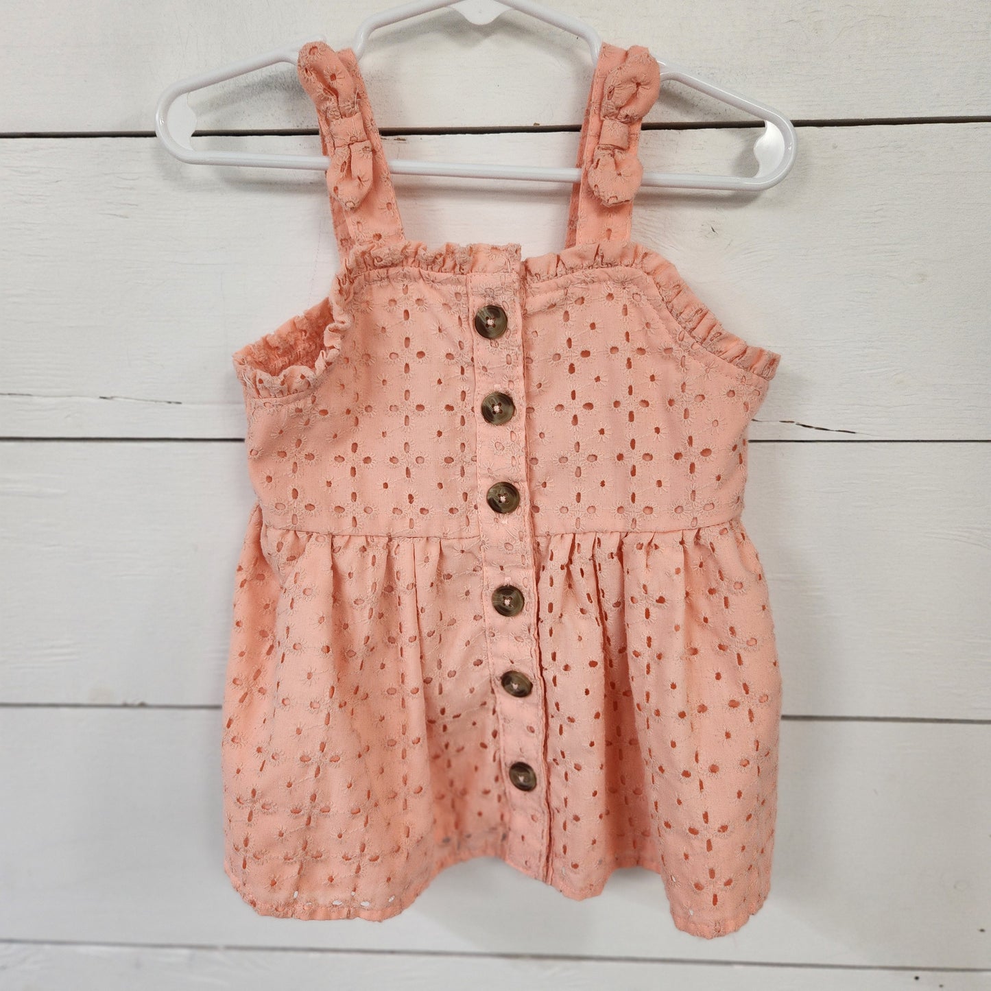 Size 6 | Little Lass Sleeveless Eyelet Lace Tank Top