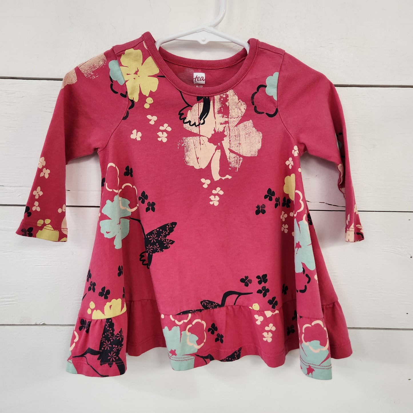 Size 9-12m | Tea Pink Floral Dress