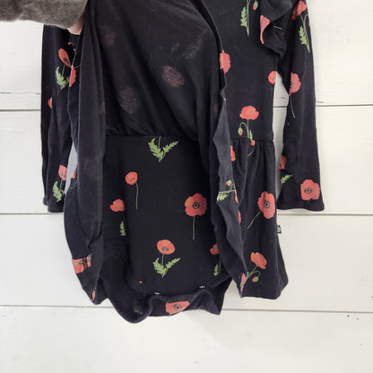 Size 4t | Kyte Baby Black Poppy Dress