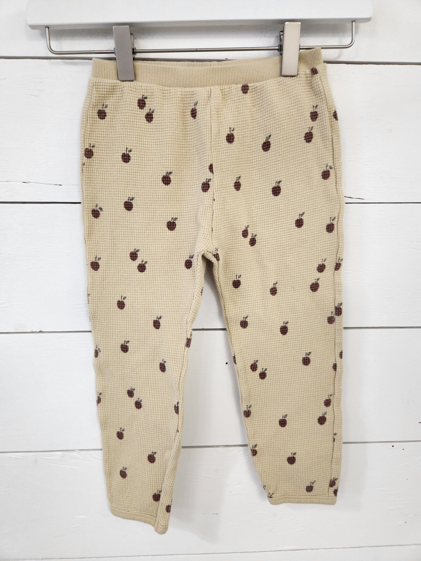 Size 4-5t | Quincey Mae Mustard Apple Pants