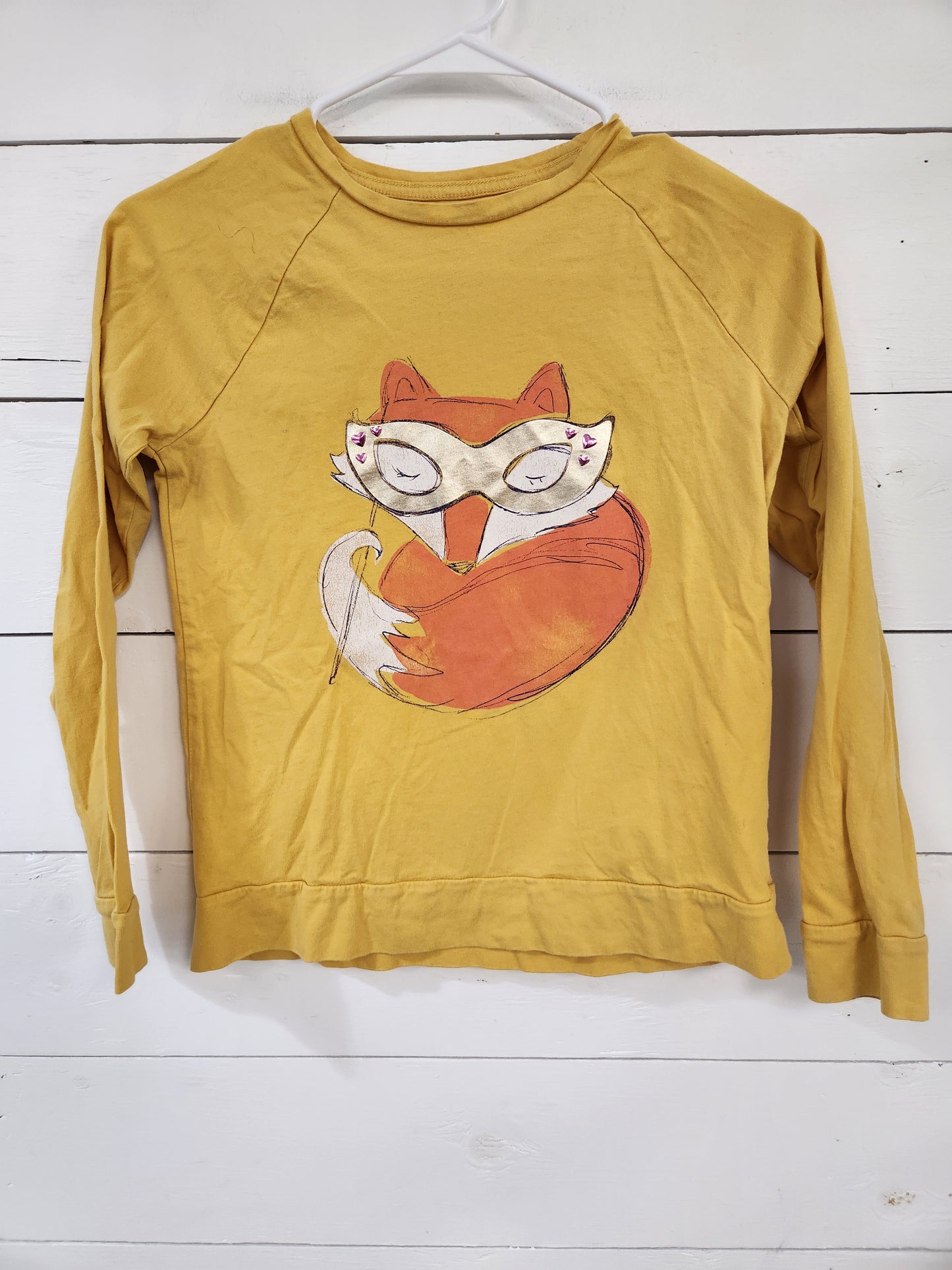 Size M (10-12) | Land's End Yellow Fox Shirt