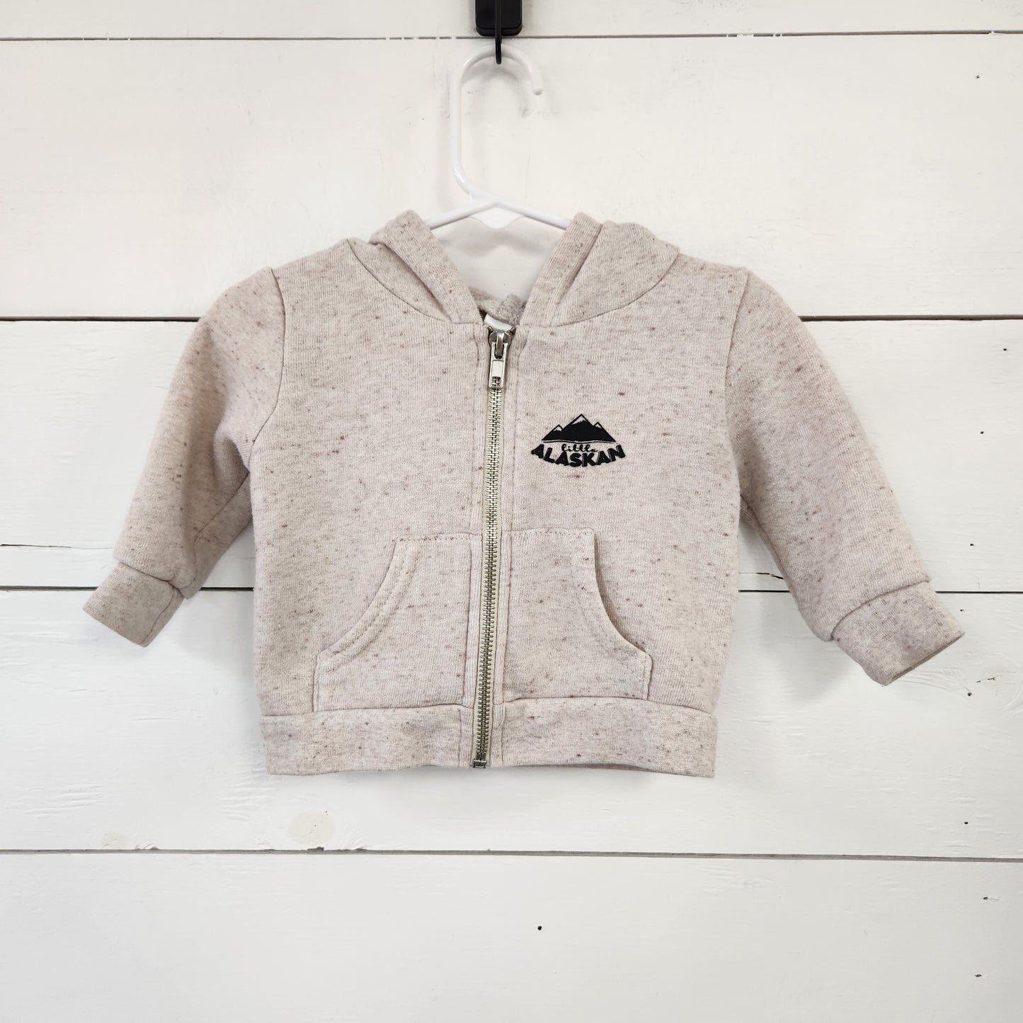 Size 6-12m | Little Alaskan Cream Zip Up Sweater