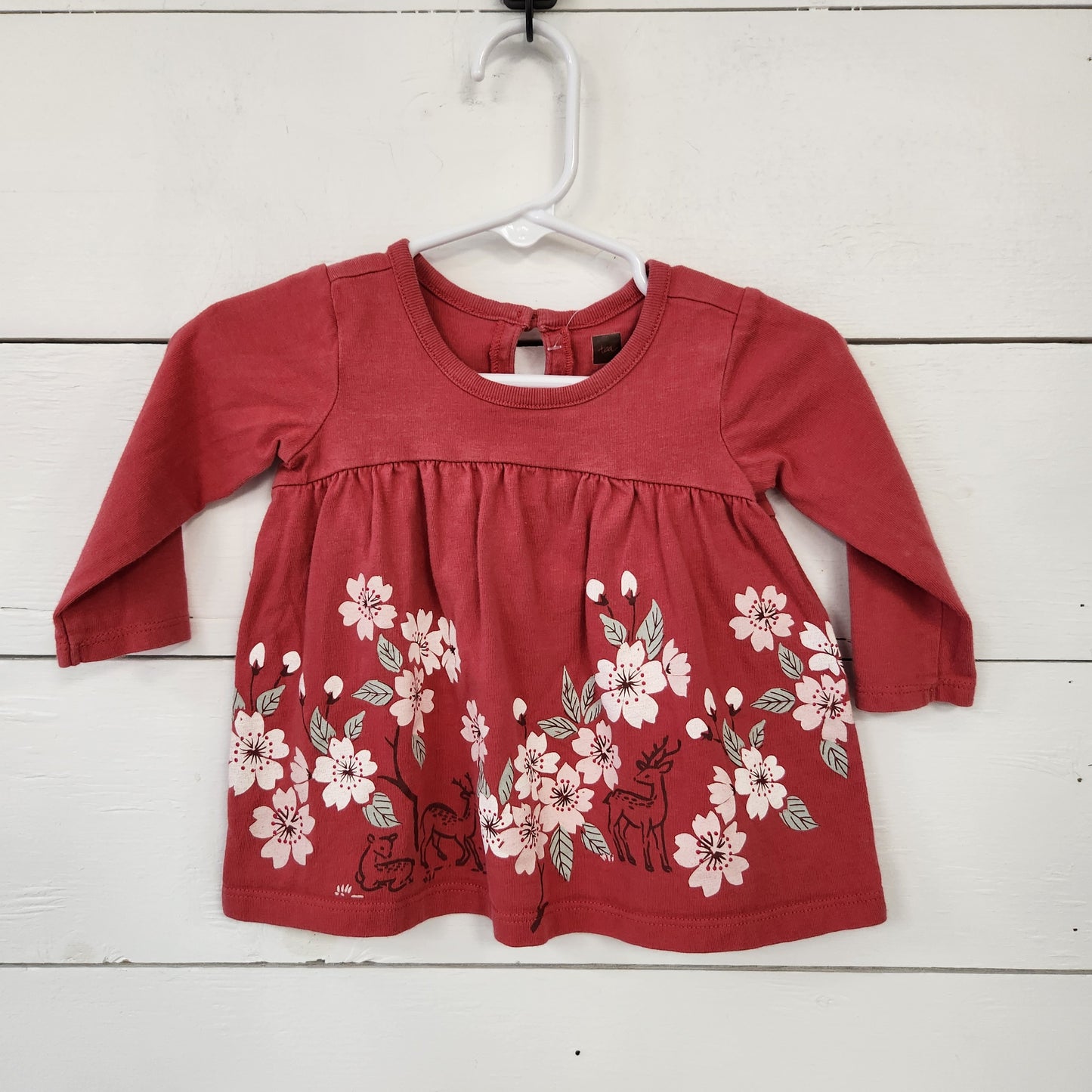 Size 3-6m | Tea Pink Floral Shirt