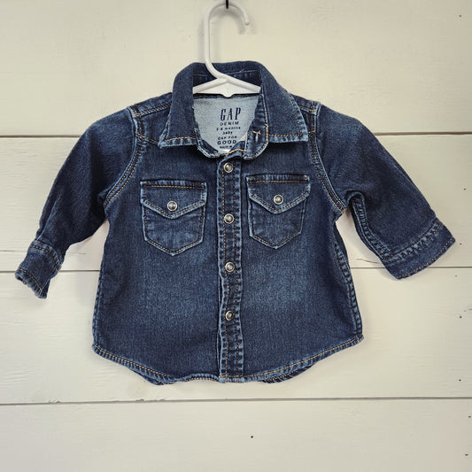 Size 3-6m | Baby Gap Denim Button Up