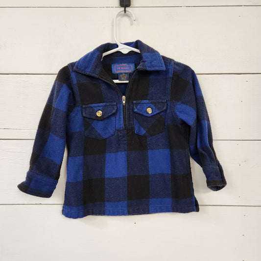 Size 18m | Lil' Hickory 1/4 Zip Flannel