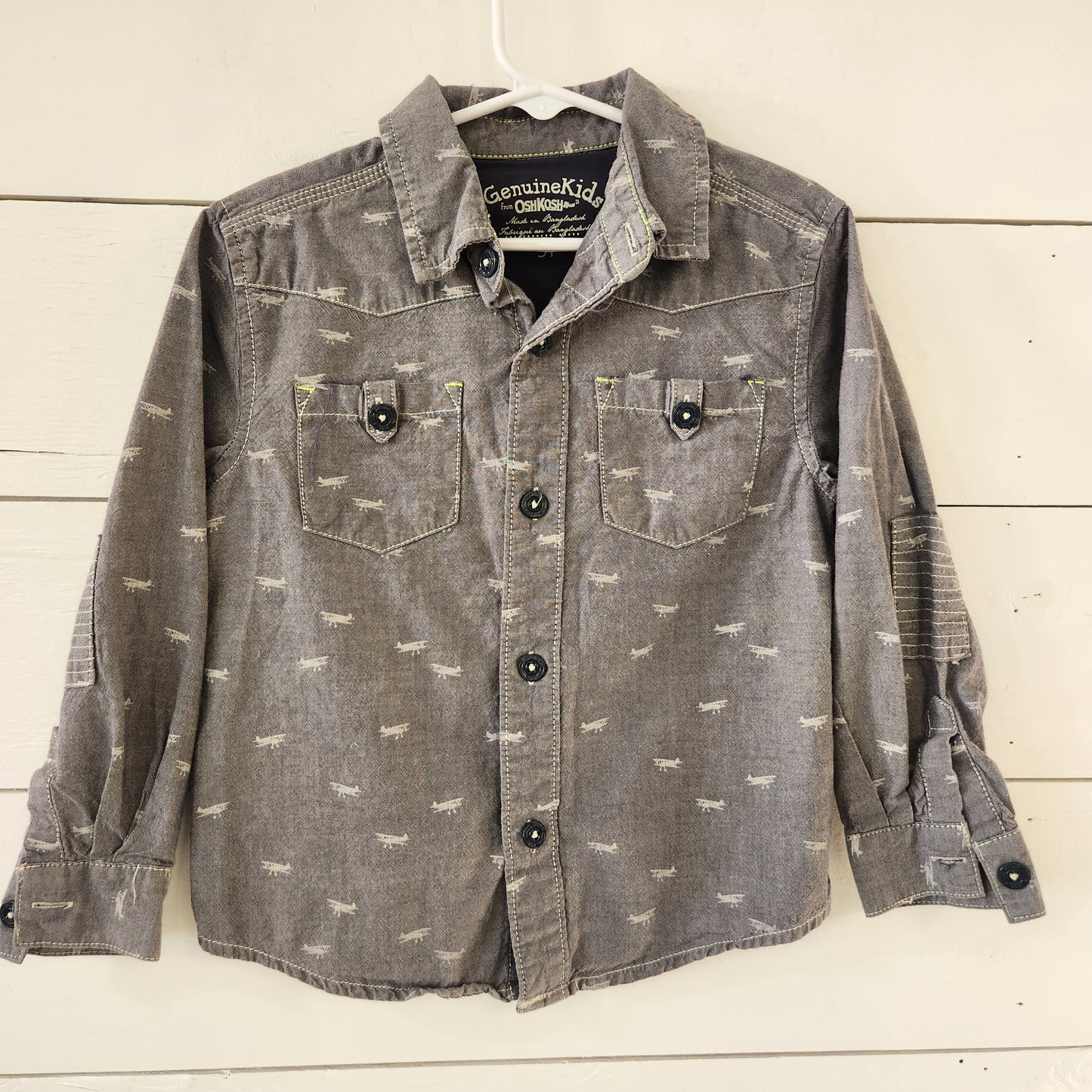 Size 5t | Osh Kosh Plane Button Up