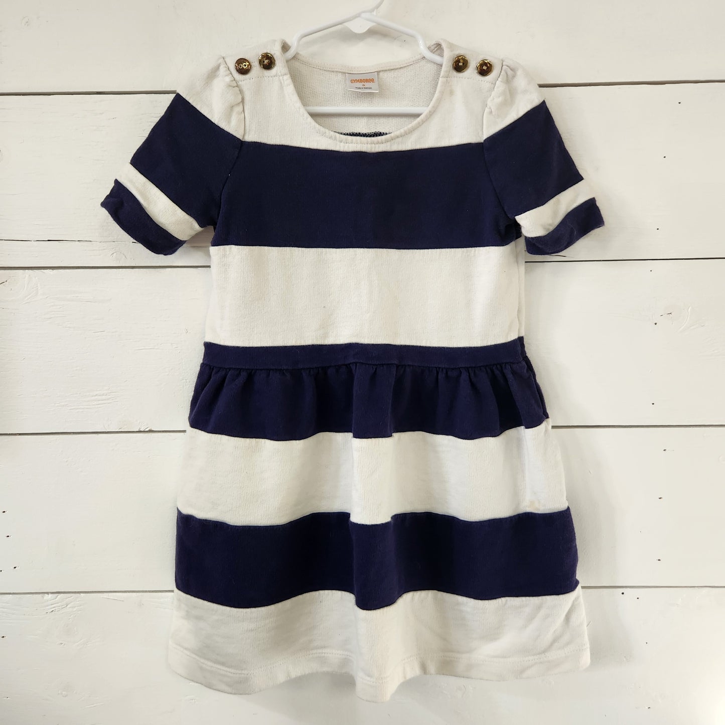 Size 5 | Gymboree Blue and White Dress