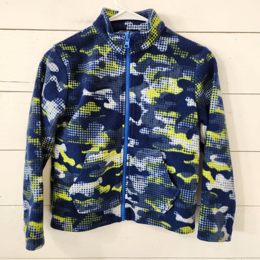 Size 7-8 | Eddie Bauer Blue Camo Fleece