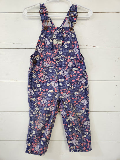 Size 18m | Osh Kosh Flower Overalls