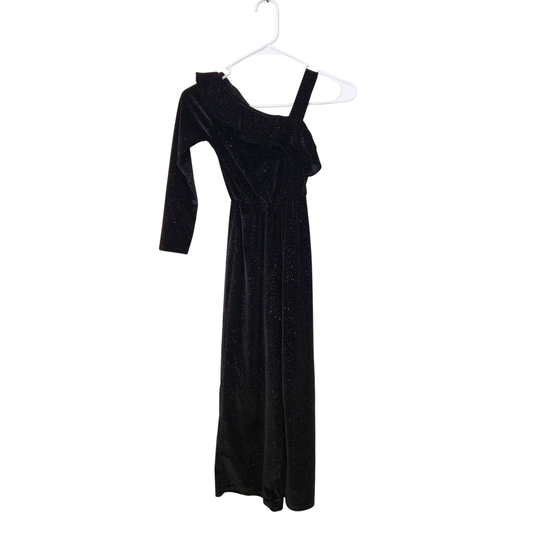 Size 9 | Zara Black Rhinestone Jumpsuit | UBNUU