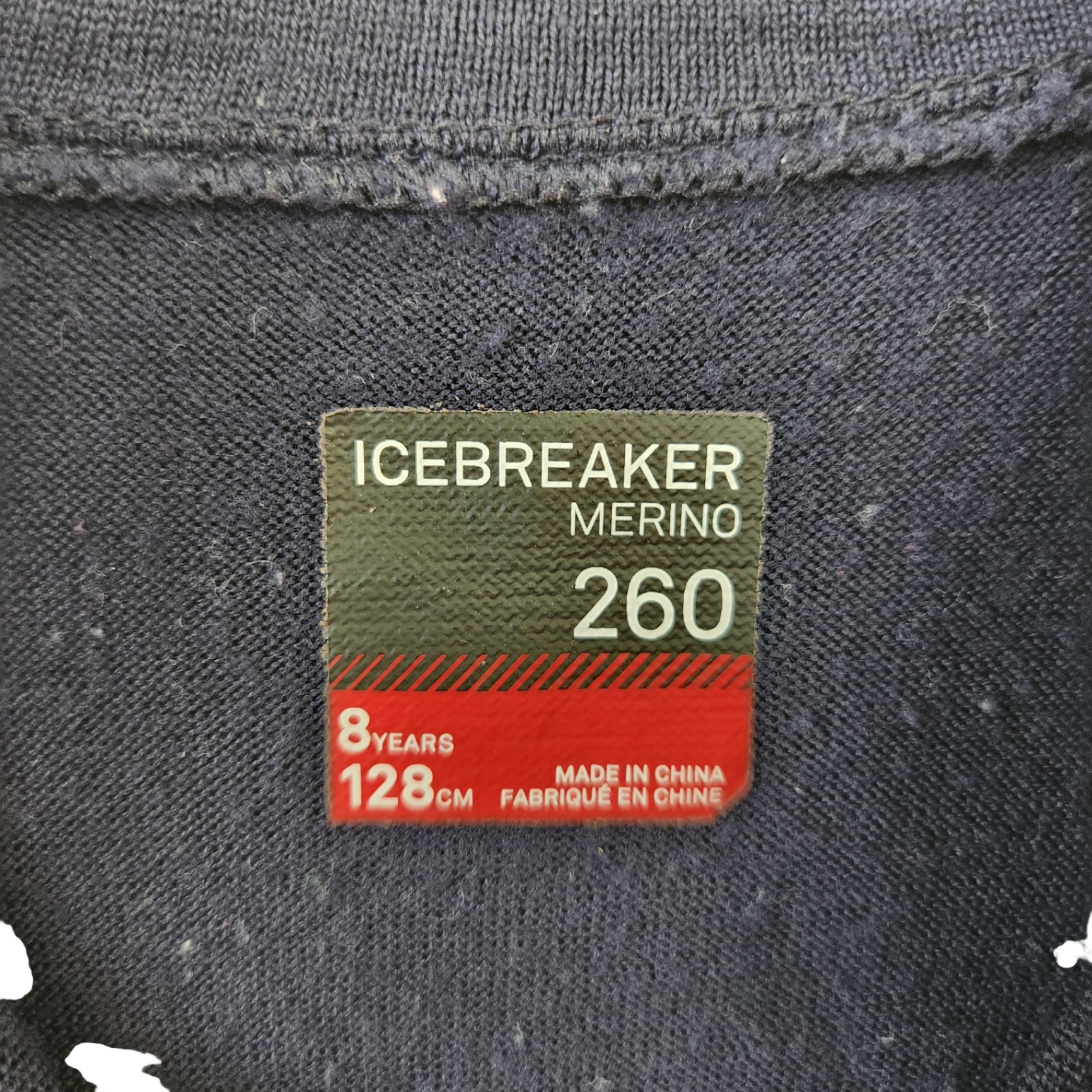 Size 8 | Icebreaker Kids' Merino Wool 1/4 Zip | UBNUU