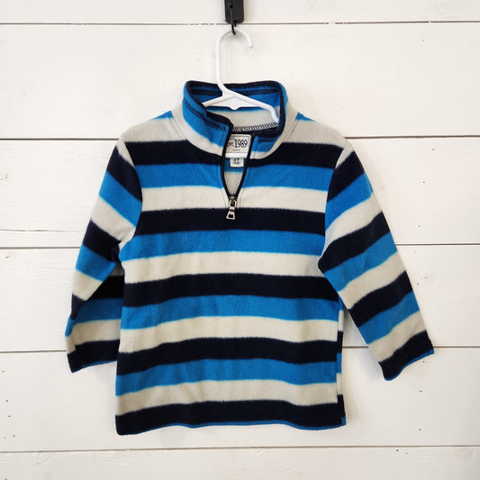 Size 4t | Place Navy Striped Fleece | UBNUU