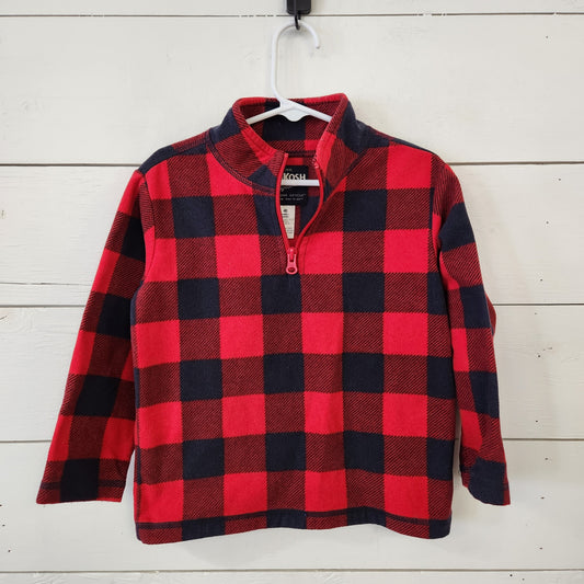 Size 4t | OshKosh Red & Navy Fleece | UBNUU