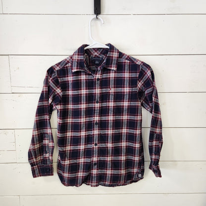 Size 8-10 | Tommy Hilfiger Navy Plaid Shirt | UBNUU