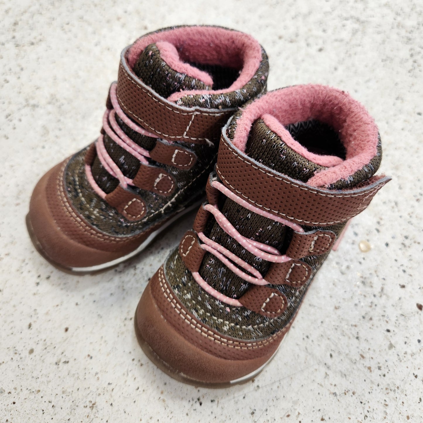 Size 5 | See Kai Run Brown & Pink Boots | UBNUU
